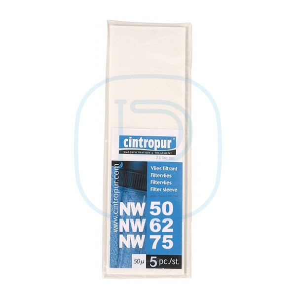 Set 5 vlies filtrants 1 micron(s) NW50/62/75 & NW500/650/800